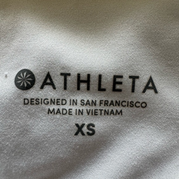 Athleta White Quarter Zip Shirt - Picture 5 of 5